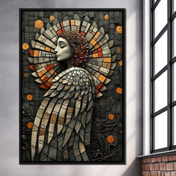 Mosaic Angel Enchantment - NicheCanvas