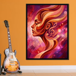 She Closed Her Eyes to Hear Better - TooplesArt - NicheCanvas