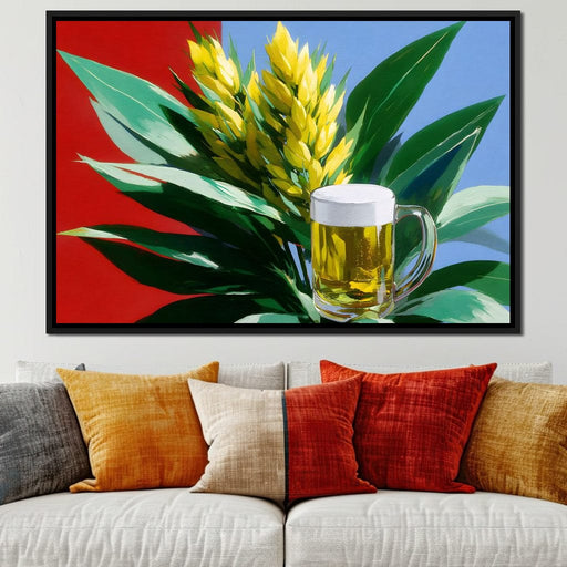 Golden Harvest Brew Symphony Canvas Print
