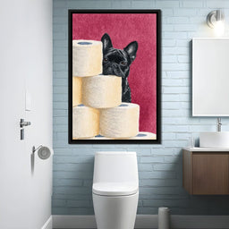 French Bulldog Peekaboo Rolls - NicheCanvas