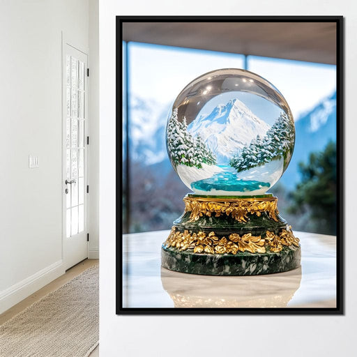 Winter Wonderland Globe Enchantment Canvas Print
