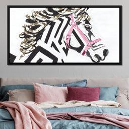 Zebra Stripes Lush Contrast - Alicia Smith - NicheCanvas