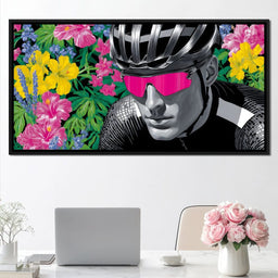 Floral Cyclist Momentum Ride - NicheCanvas