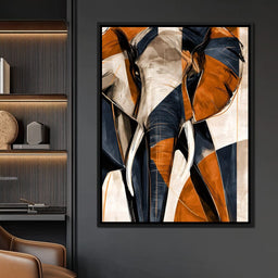 Measured Strides Through Geometric Plains - NicheCanvas