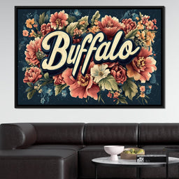 Buffalo Blossoms - NicheCanvas
