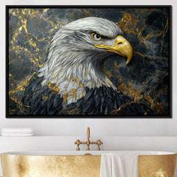 Majestic Eagle Golden Realm - NicheCanvas