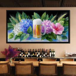 Floral Celebration Brew Symphony - NicheCanvas