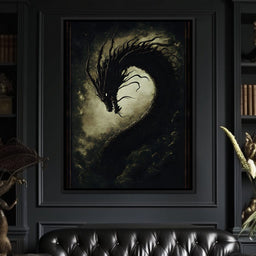 Dragon's Eternal Dance Shadows - NicheCanvas