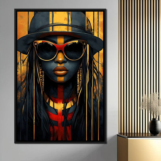 Golden Abstract Radiance Canvas Print