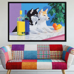 Canine Reflections and Citrus - NicheCanvas