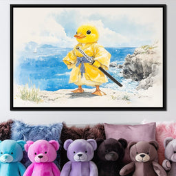 Samurai Duck By The Sea - NicheCanvas