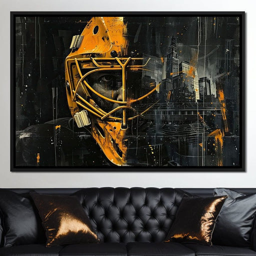 Goalie - Raven Blackwood Canvas Print