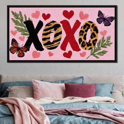 Wild Safari Love XOXO Hearts - NicheCanvas