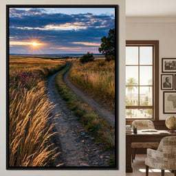 Golden Hour Journey Home - NicheCanvas