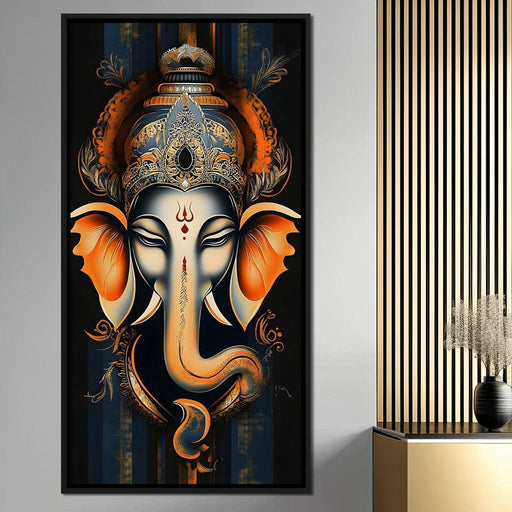 Divine Graceful Ganesha's Blessing Canvas Print