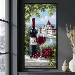 Wine Reverie by the Danube - NicheCanvas