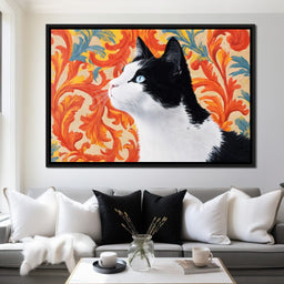 Majestic Feline Flourish - NicheCanvas