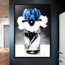 Petals of Indigo Essence - NicheCanvas