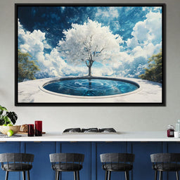 Whispering Celestial Oasis - NicheCanvas