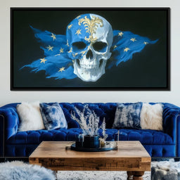 Sapphire Stars Sovereign Skull - NicheCanvas