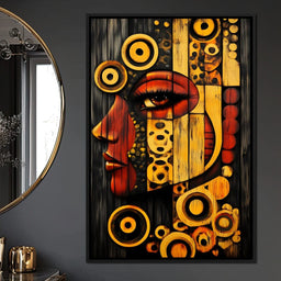 Radiant Cubist Reflections - NicheCanvas