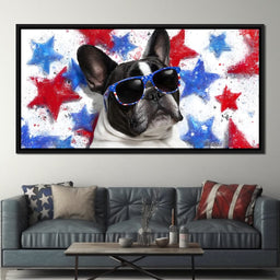 Stellar Patriotic Pawtrait - NicheCanvas