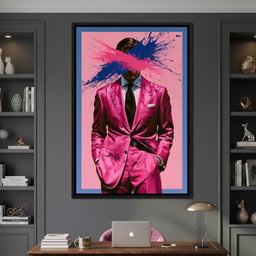 The Suit Disrupted by Vivid Collision - NicheCanvas