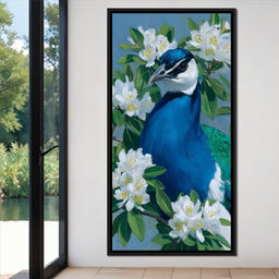 Peacock Radiance Blossoms - NicheCanvas