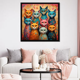 Cat Kaleidoscope - TooplesArt - NicheCanvas