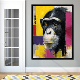 Bold Chimp Portrait Pop Mood - NicheCanvas