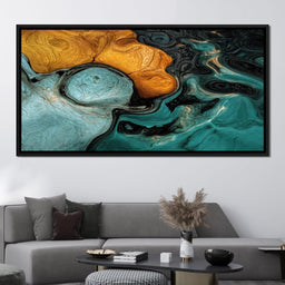 Amber And Teal Delta - TooplesArt - NicheCanvas