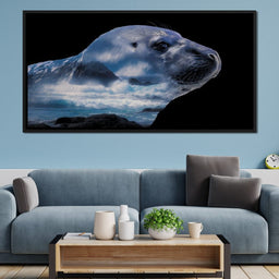Coastal Seal Ocean Reverie - NicheCanvas