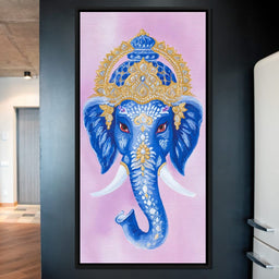 Royal Sapphire Ganesha Blessing - NicheCanvas