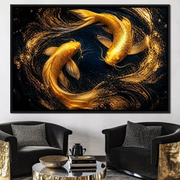Koi Gold Current - NicheCanvas