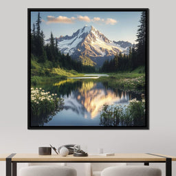 Mountaintop Reflections - NicheCanvas