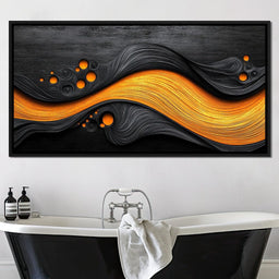 Noir & Gold Symphony - TooplesArt - NicheCanvas