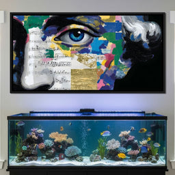 Blue Eye Music Mosaic - NicheCanvas