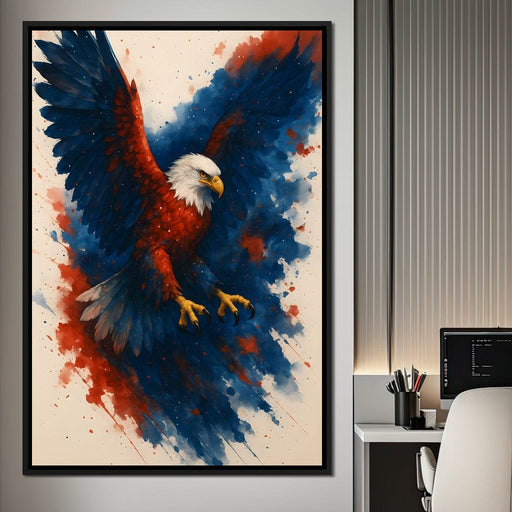 Majestic Flight Soaring Free Canvas Print