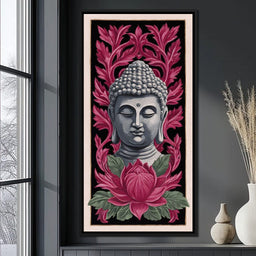 Zen Meditation Lotus Buddha - NicheCanvas