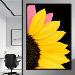 Yellow Sunlit Petals - NicheCanvas