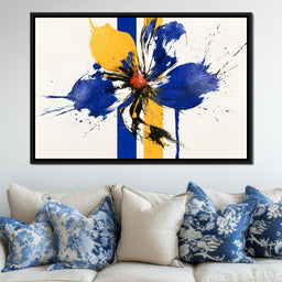 Fractured Petals On Vertical Fields - NicheCanvas