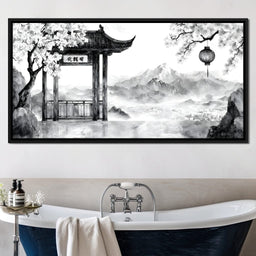 Tranquil Mountain Passage - NicheCanvas