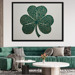 Clover Gold Leaf Charm - NicheCanvas