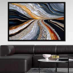 Agate Currents With Diamond Seams - TooplesArt - NicheCanvas