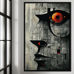 Enigmatic Gaze Fractal Mosaic - Cole Williams - NicheCanvas