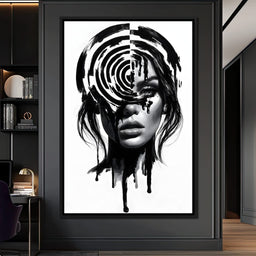Liquid Thoughts Dissolving Into Form - NicheCanvas