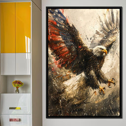 Patriot's Pride: The Eagle's Essence - NicheCanvas