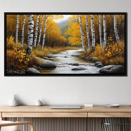 The Birchwood Stream - TooplesArt - NicheCanvas