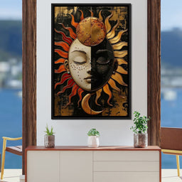 Solar Lunar Symbiosis - NicheCanvas