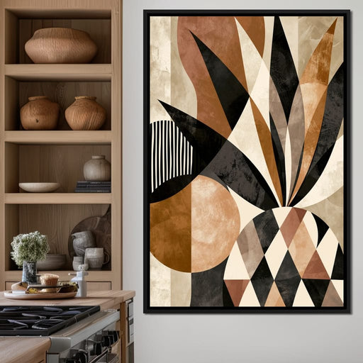 Geometric Geometry Of The Tropical Pineapple Canvas Print
